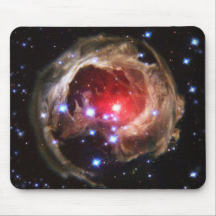 Ruby Red Supergiant Star Dust Mouse Pad