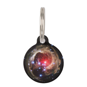 Ruby Red Supergiant Star Dust Pet Tag