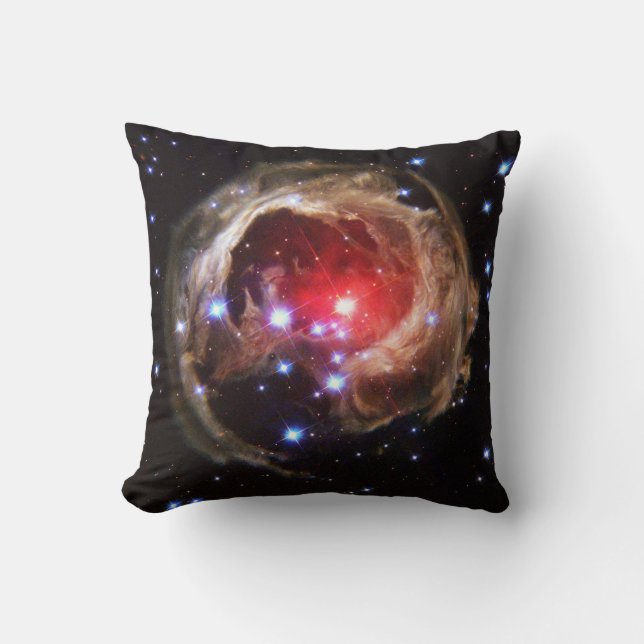 Ruby Red Supergiant Star Dust Throw Pillow (Front)