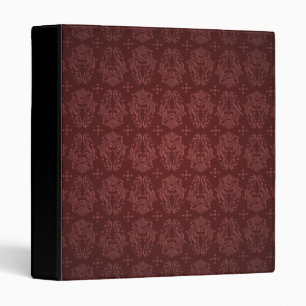 Ruby Red Victorian Delight Damask Binder