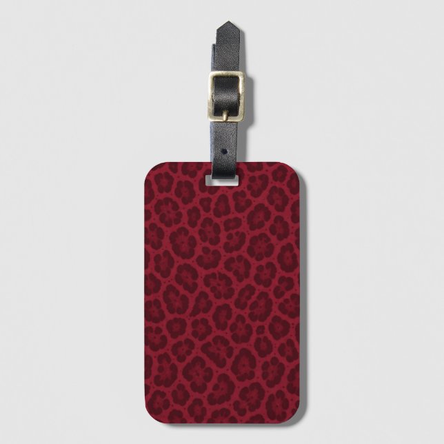 Ruby Roar Luggage Tag (Front Vertical)