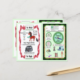 Ruby - Rubidium Horn Unicorn Game Card