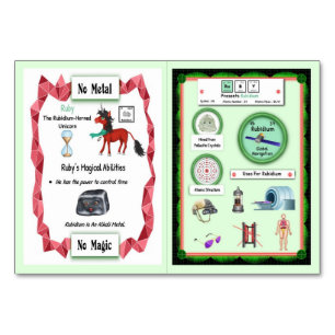 Ruby - Rubidium Horn Unicorn Trading Card