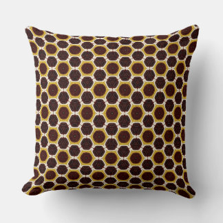 Ruby Rubix crimson red white geometric pattern Throw Pillow