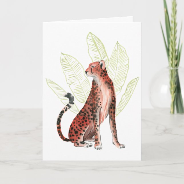 Ruby Runner Leopard Card (Front)