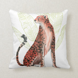 Ruby Runner Leopard Throw Pillow