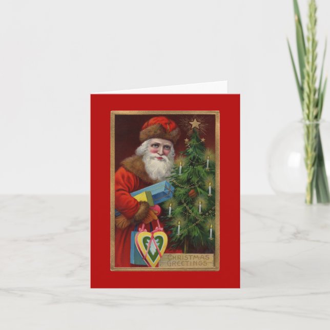 Ruby Santa Note Card (Front)