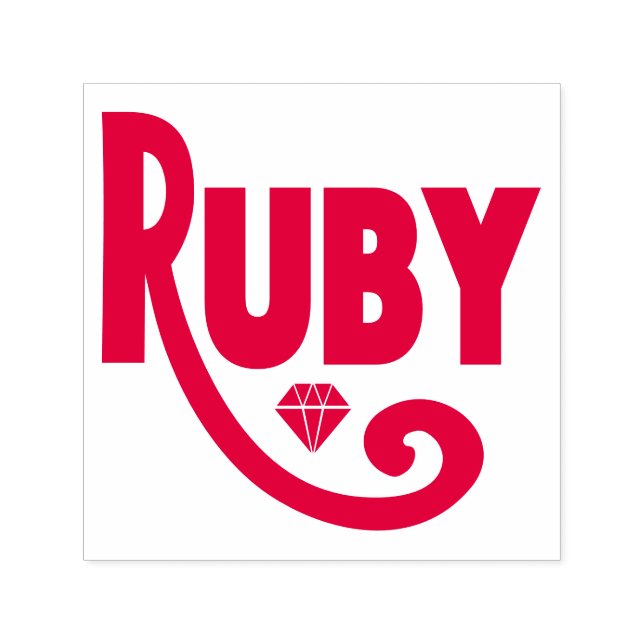 Ruby Self-inking Stamp (Design)
