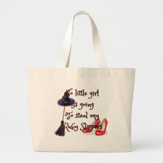 Ruby slippers are mine large tote bag