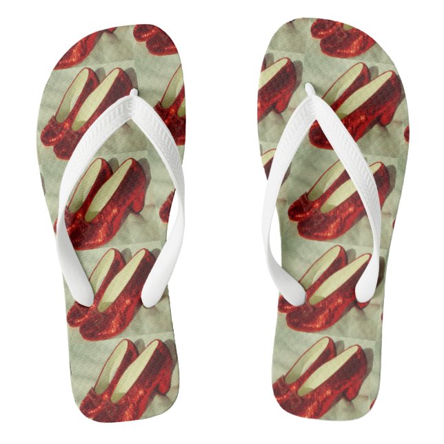 Ruby Slippers flip flops! Flops (Footbed)