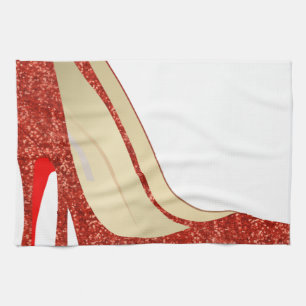 ruby slippers kitchen towel