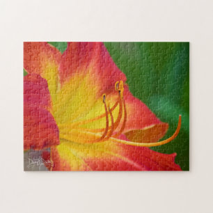Ruby Spider Day Lily Jigsaw Puzzle
