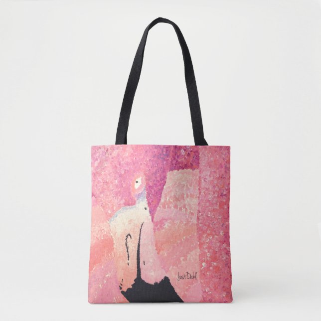 Ruby the Flamingo Tote Bag (Front)