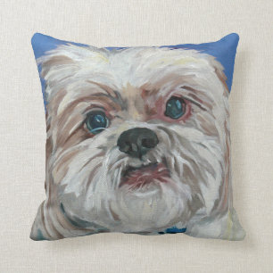 Ruby the Shih Tzu Portrait Pillow
