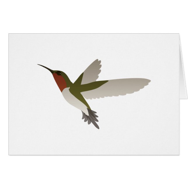 Ruby Throated Hummingbird (Front Horizontal)