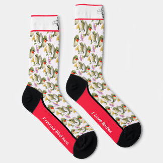 Ruby Throated Hummingbird Bird Socks