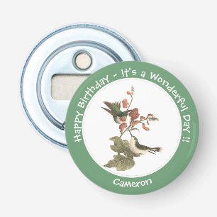 Ruby-throated Hummingbird, Birthday or Other Party Bottle Opener