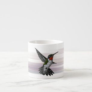 Ruby Throated Hummingbird Espresso Cup