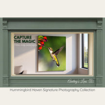 Ruby-Throated Hummingbird Gift For Her - Fine Art