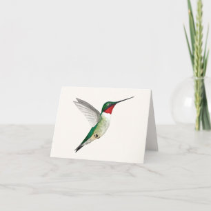 Ruby-throated Hummingbird Greeting Card
