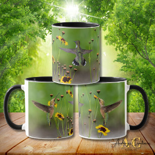 Ruby-Throated Hummingbird "in Plains Coreopsis" Mug