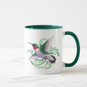 Ruby Throated Hummingbird Mug