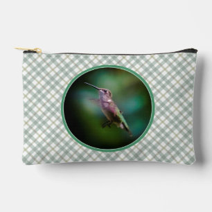Ruby-throated Hummingbird Original Photograph Accessory Pouch