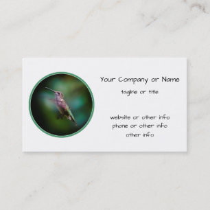 Ruby-throated Hummingbird - Original Photograph Business Card