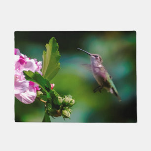 Ruby-throated Hummingbird - Original Photograph Doormat
