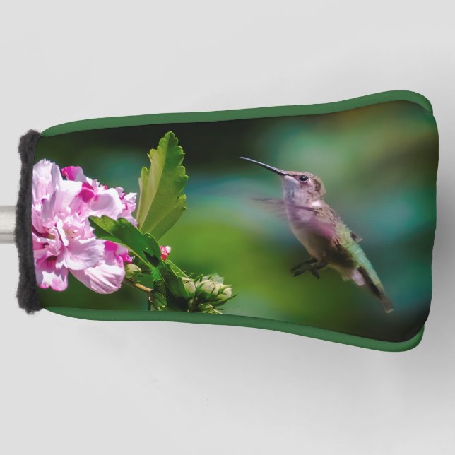 Ruby-throated Hummingbird - Original Photograph Golf Head Cover (Front)