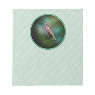 Ruby-throated Hummingbird - Original Photograph Notepad
