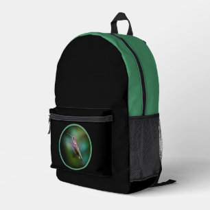 Ruby-throated Hummingbird - Original Photograph Printed Backpack