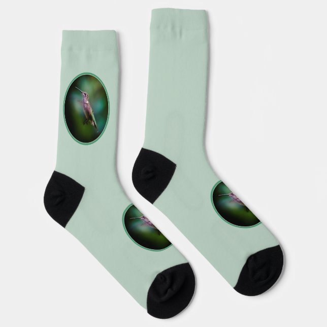 Ruby-throated Hummingbird - Original Photograph Socks (Right)