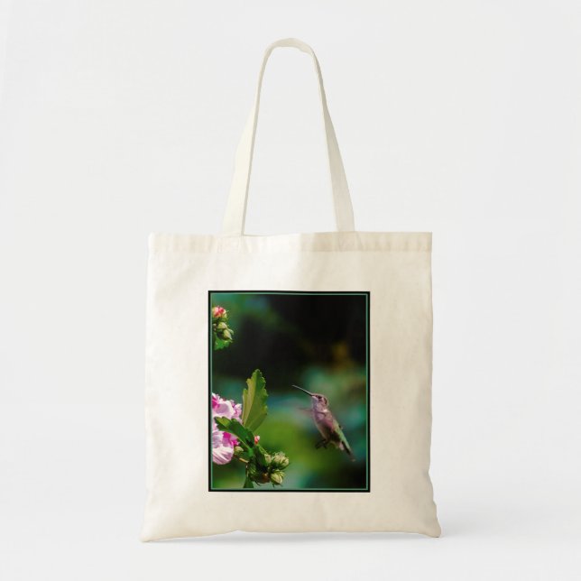 Ruby-throated Hummingbird - Original Photograph Tote Bag (Front)