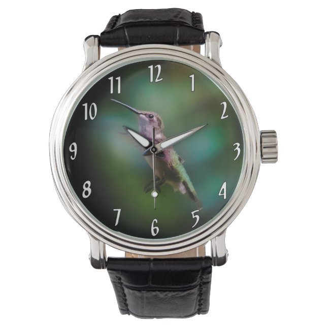 Ruby-throated Hummingbird - Original Photograph Watch (Front)