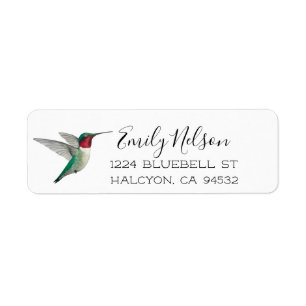 Ruby-throated Hummingbird Return Address