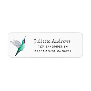 Ruby-throated Hummingbird Return Label