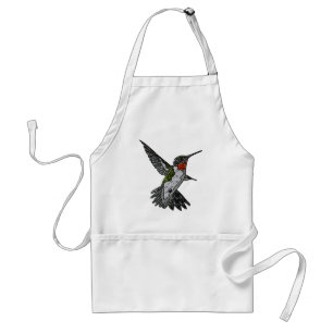 Ruby Throated Hummingbird Standard Apron