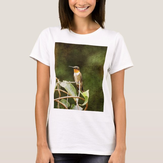 Ruby Throated Hummingbird T-Shirt (Front)