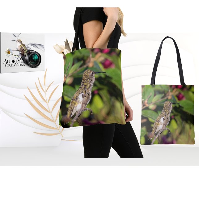 Ruby-Throated Hummingbird  Tote Bag (Creator Uploaded)