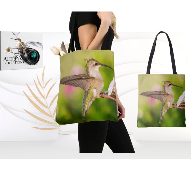 Ruby-Throated Hummingbird  Tote Bag (Creator Uploaded)