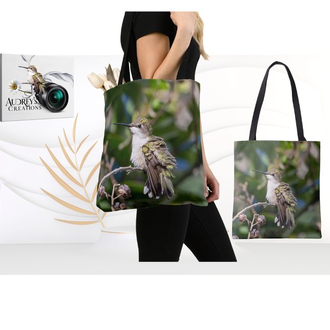 Ruby-Throated Hummingbird  Tote Bag (Creator Uploaded)