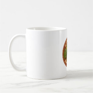 Ruby-throated Hummingbird Vintage Badge Coffee Mug