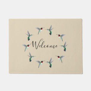 Ruby-throated Hummingbirds  Doormat
