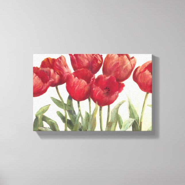 Ruby Tulips Canvas Print (Front)