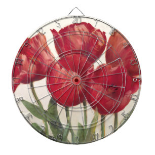 Ruby Tulips Dartboard
