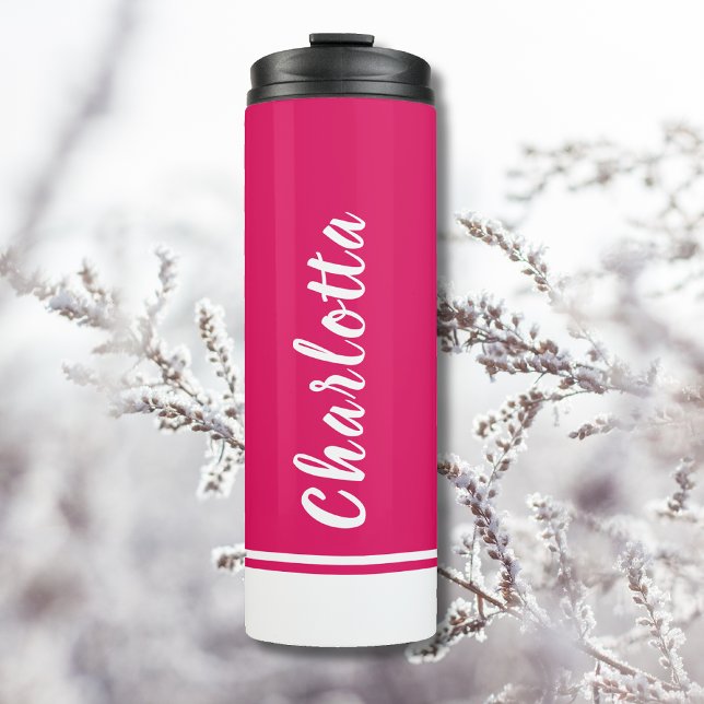 Ruby White | Elegant | Minimal | Customized Thermal Tumbler (Creator Uploaded)