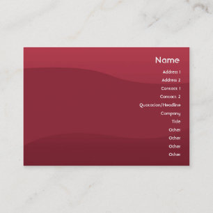 Rubyred Wave - Chubby Business Card