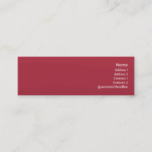 Rubyred Wave - Skinny Mini Business Card