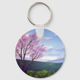 Rubys' Jacaranda Keychain